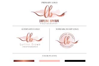 design watercolor feminine candle wick logo and product label