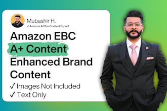 write your amazon a plus content ebc