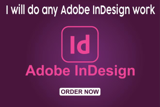 do any adobe indesign work