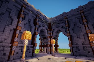 build you a minecraft structure, terrain, or spawn
