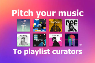 pitch your music to our network of playlist curators