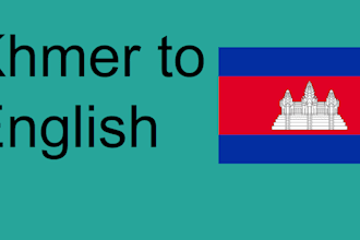 translate documents from english to khmer for 20usd