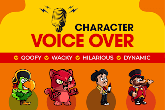 record a male character voice