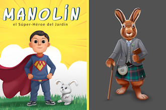 Top 5!  draw children book illustration in color