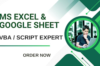 help you master excel and google sheets with expert formulas, macros, automation