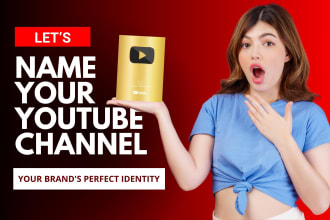 brainstorm catchy youtube channel names and brand names with available domains