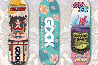 create artwork for your skateboard