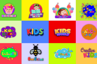 design daycare childcare baby shop school and kids youtube logo