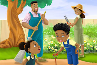 illustrate attractive childrens book illustrations