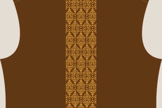 do a embroidery design for panjabi in 24 hours