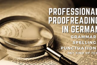 proofread and edit your german texts as a native austrian