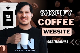 launch private label coffee shopify store, tea brand website