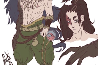 draw a character reference sheet