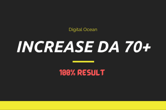 increase moz da 70 plus with HQ backlinks