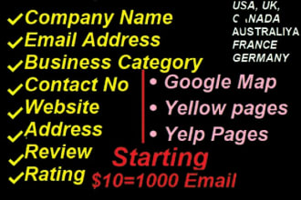 b2b lead scraping to  europe