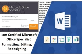 do any kind of ms work I am specialist