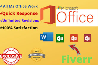 be your microsoft office and google spreadsheet expert