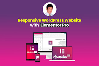 create wordpress website with elementor pro