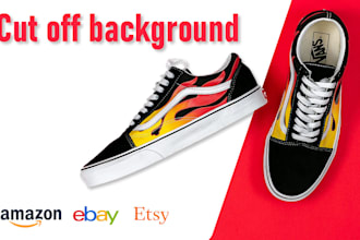 cut off background   of 20 images professionally