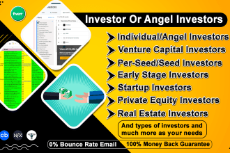 do angel investor, vc contact email list building by nfx, crunchbase