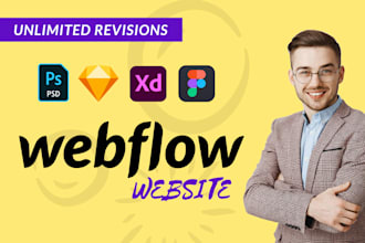 create a responsive webflow website design