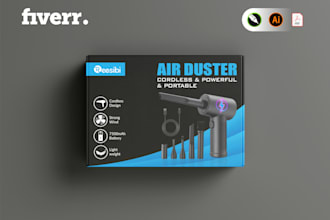 do modern product packaging design and custom box design