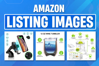 design amazon product listing images and product photo editing