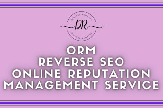 do orm, reverse seo, online reputation management service