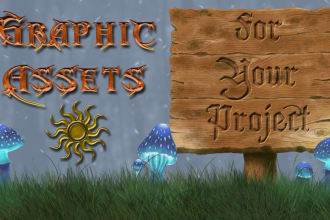 design and illustrate graphic assets for your project
