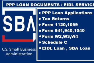 do ppp loan forgiveness forms, sba tax return and eidl loan
