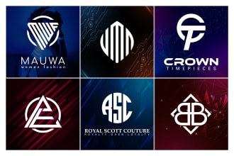 design modern urban streetwear fashion clothing brand boutique monogram logo