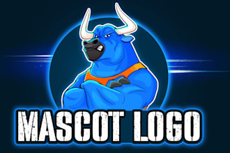 create a unique mascot logo, cartoon for gaming, twitch
