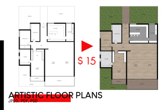 create 2d floor plan for real estate agent