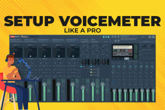 setup voicemeter or sonar for audio separation or dual  pc