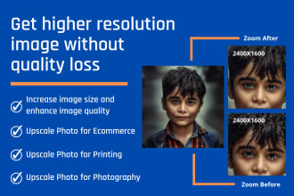 increase your image size and enhance photo resolution without quality loss