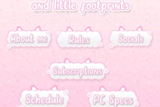 create beautiful panels for your twitch profile