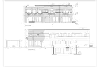 make floor plans and 2d elevation and section on autocad