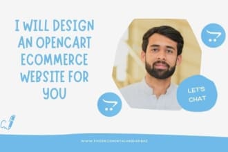 design an opencart ecommerce website for you