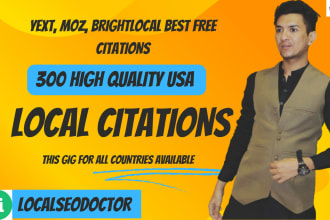 do top 300 USA local citations and directory submission