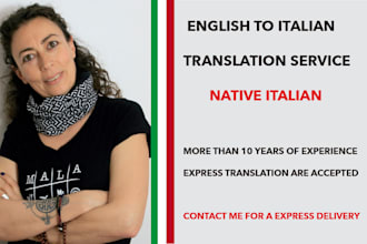 manually translate english to italian