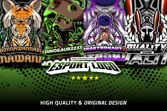 make custom mascot logo esport team, best quality work