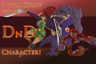 draw your dungeons and dragons character