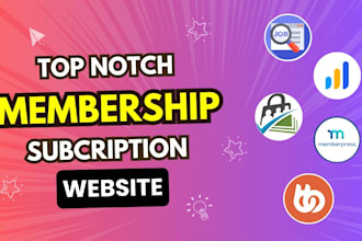 build membership website, subscription website lms website