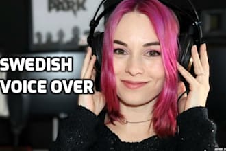record a professional voice over in swedish