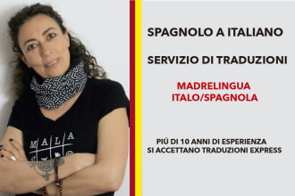 manually translate from spanish to italian and vice versa