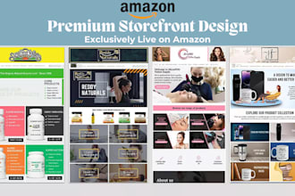 design a professional amazon storefront like a mini website