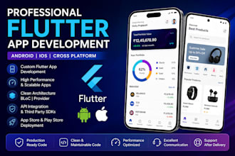 build a scalable flutter app for ios and android