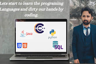 assist u in c,cpp, oop, java, python, sql and data structure