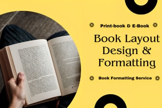 layout design your book for amazon KDP, ingramspark, lulu
