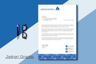 design simple and professional letterhead